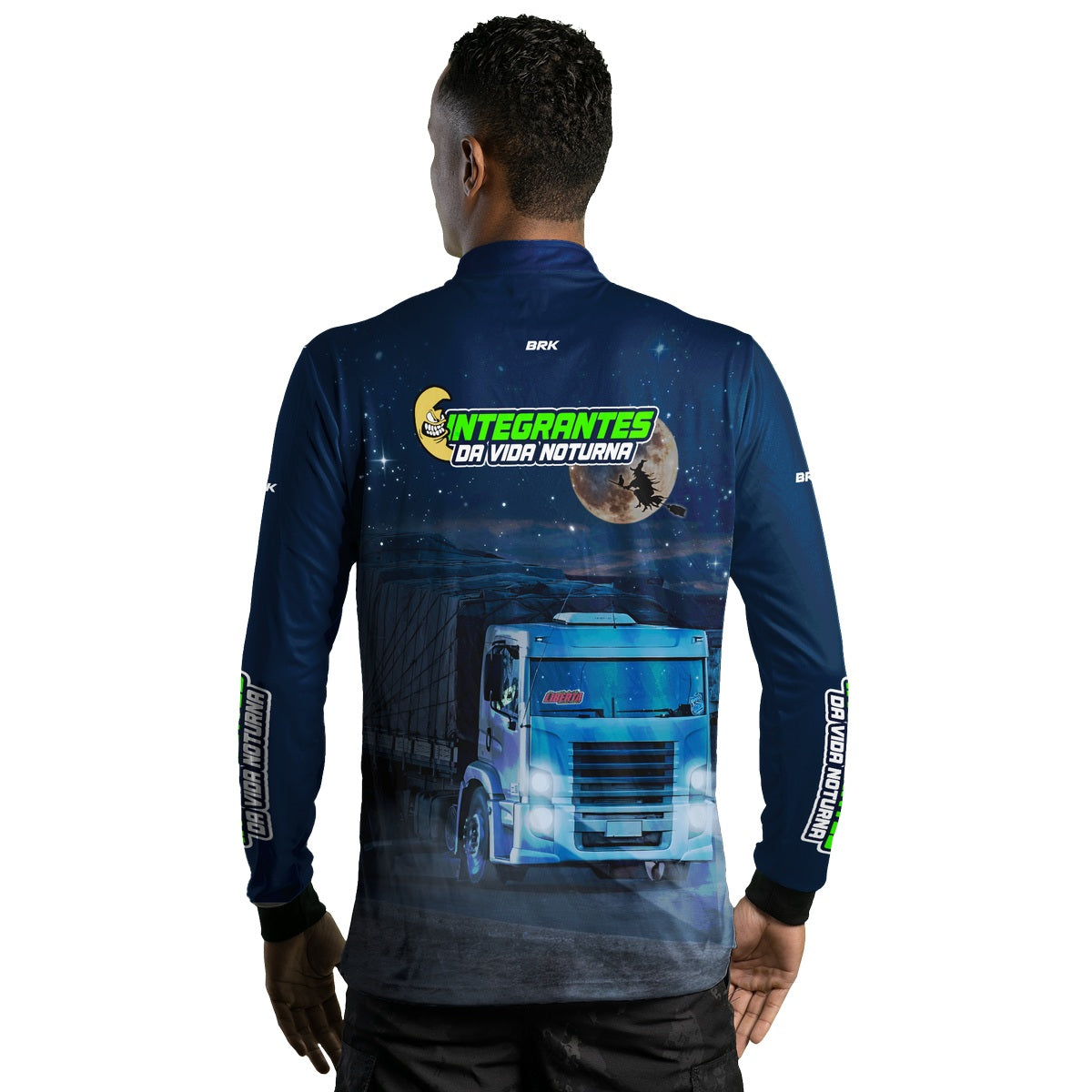 Camisa de Caminhão Brk Integrante da Vida Noturna com Proteção Solar UV50+