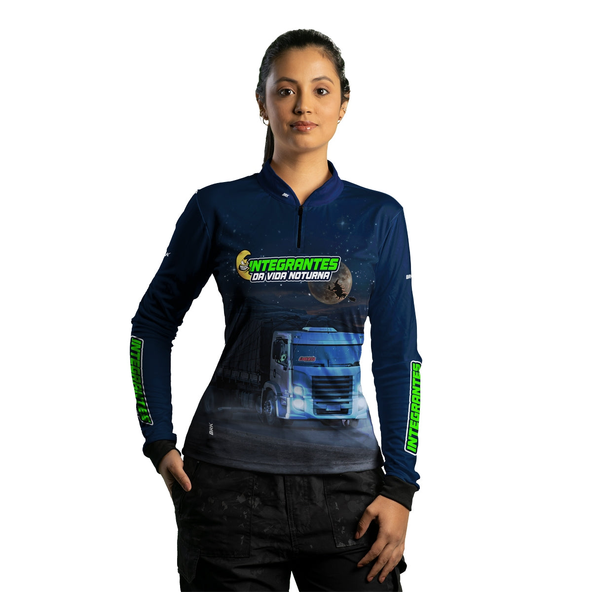 Camisa Feminina Brk Integrante da Vida Noturna com Proteção Solar UV50+