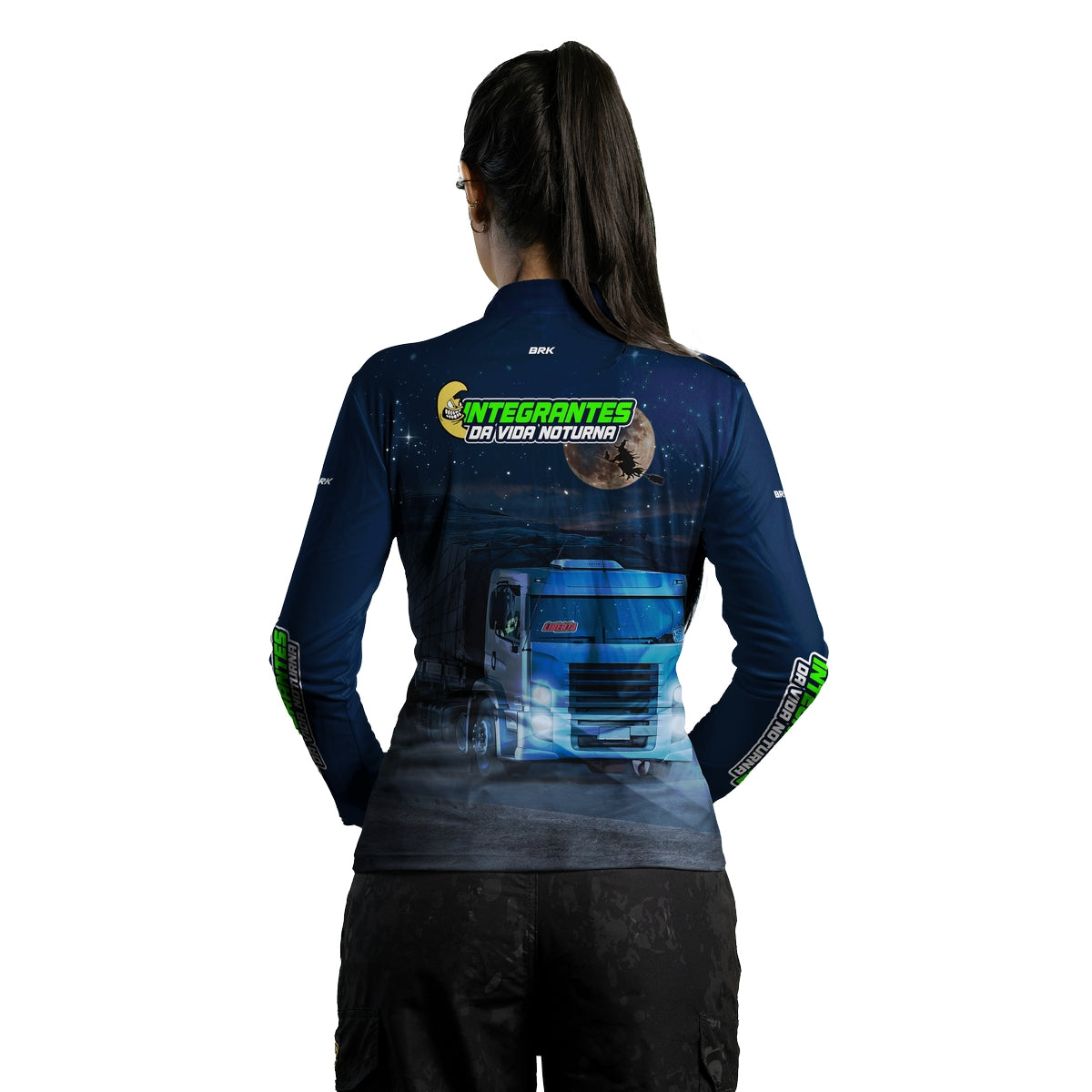 Camisa Feminina Brk Integrante da Vida Noturna com Proteção Solar UV50+