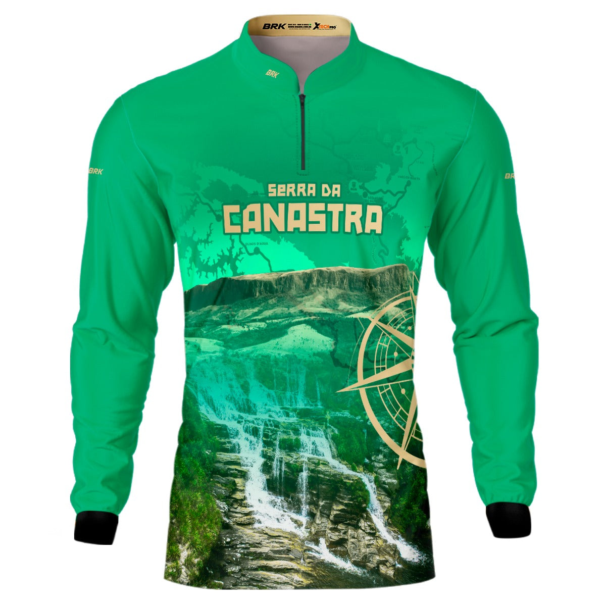 Camisa de Motociclismo Brk Expedição Rastro da Serpente com Proteção Solar UV50+