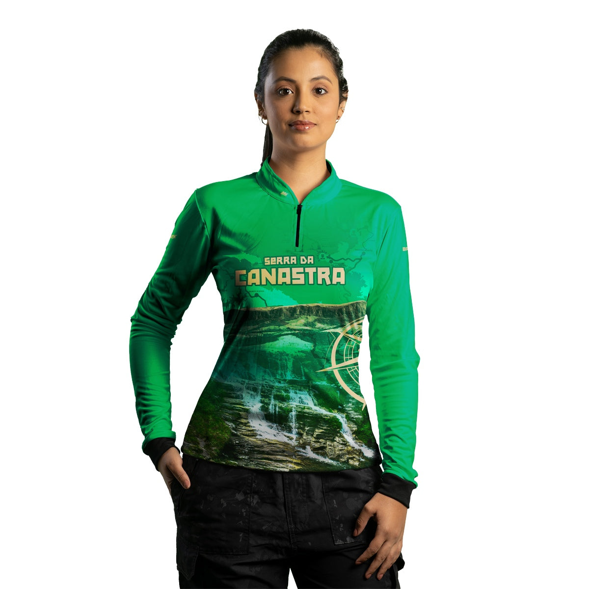 Camisa Feminina de Motociclismo Brk Expedição Rastro da Serpente com Proteção Solar UV50+