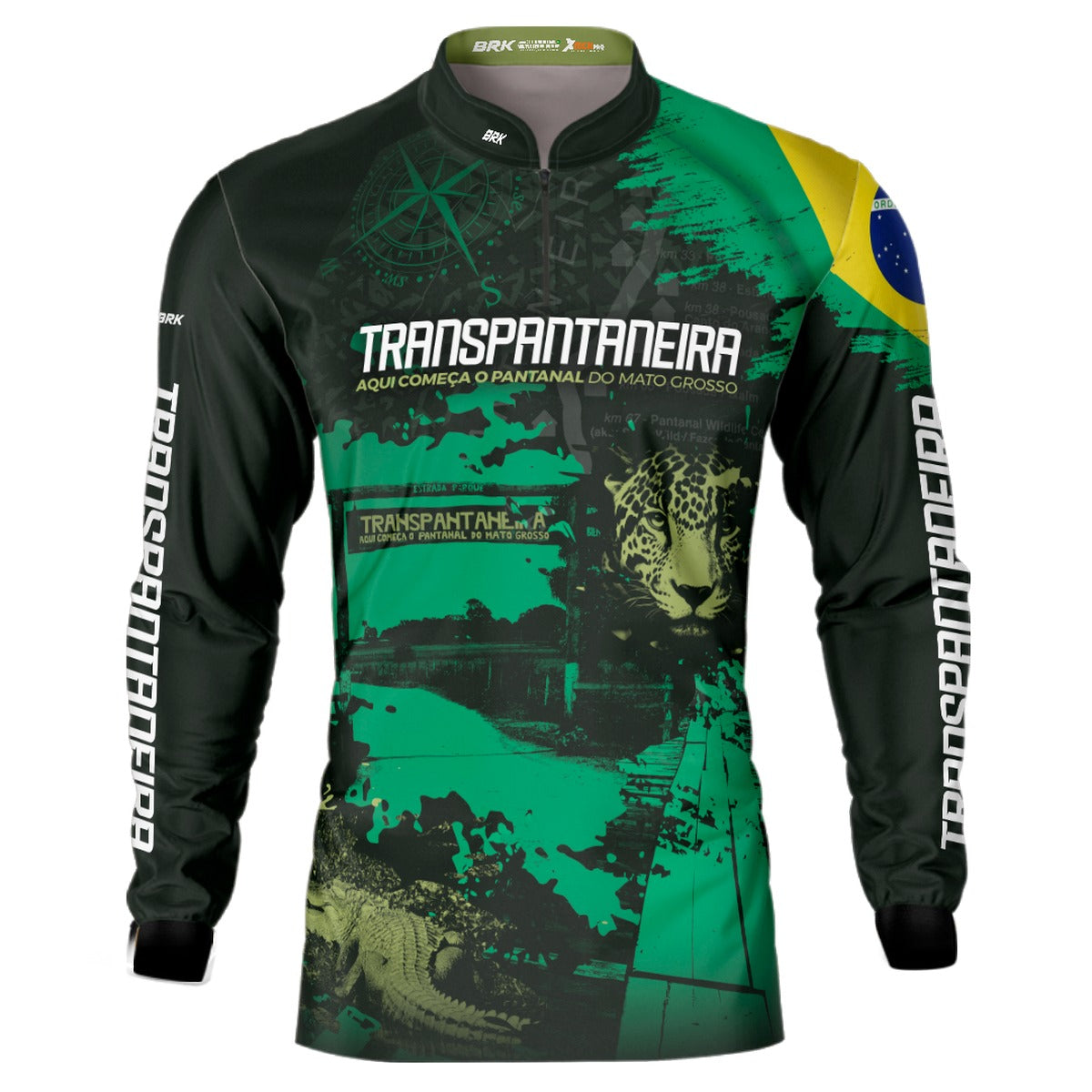 Camisa de Motociclismo Brk Estrada Transpantaneira com Proteção Solar UV50+