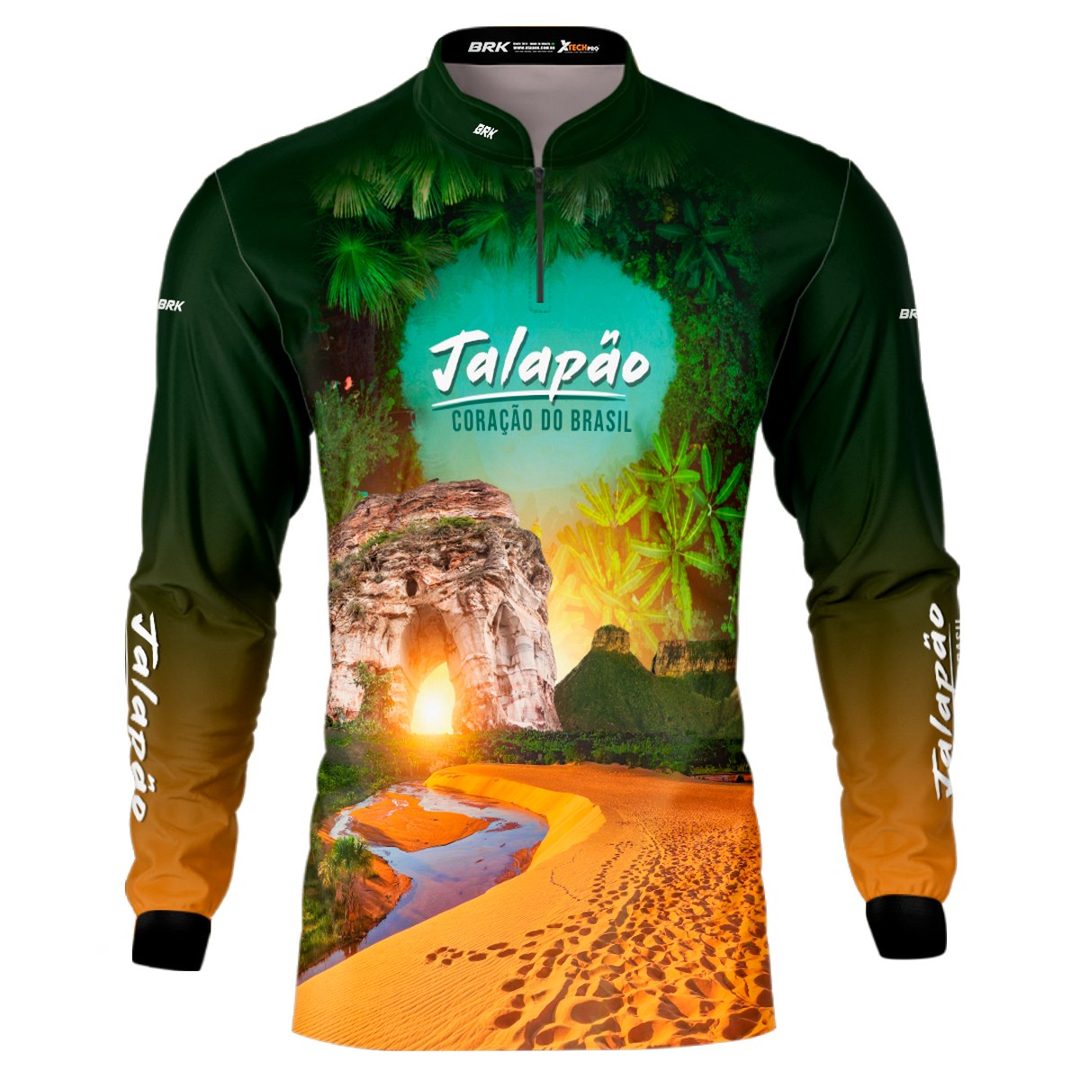Camisa de Motociclismo Brk Expedição 4X4 Jalapão com Proteção Solar UV50+