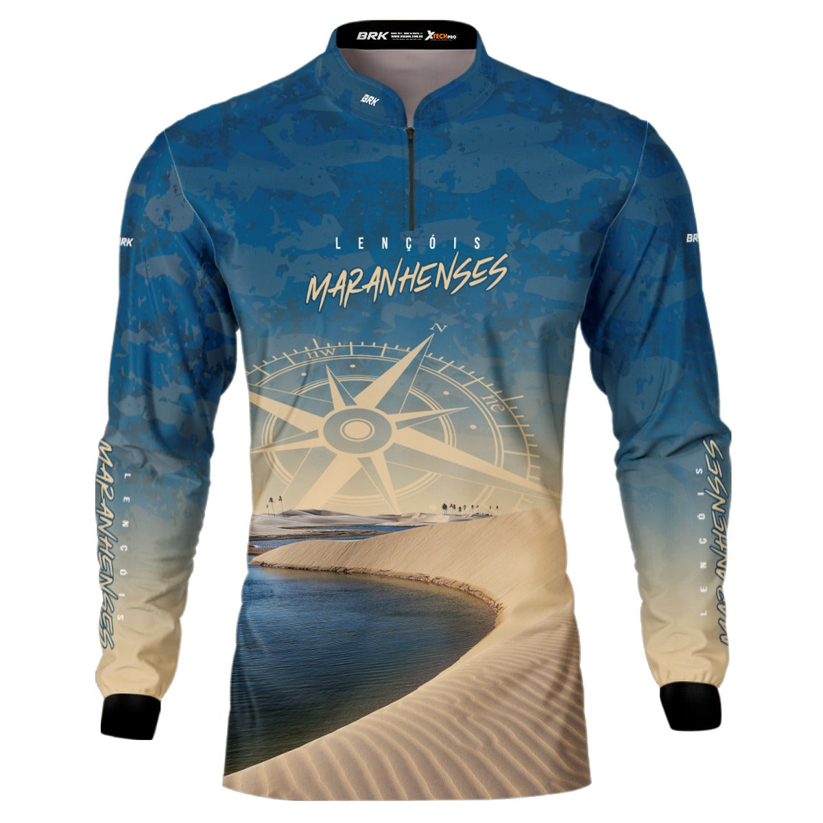 Camisa de Motociclismo Brk Lençóis Maranhenses com Proteção Solar UV50+