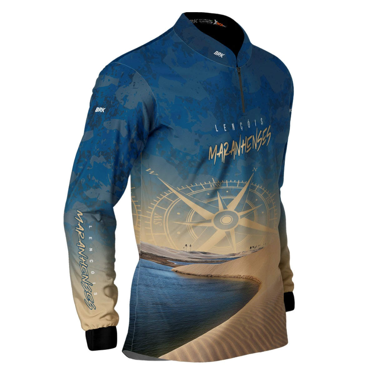 Camisa de Motociclismo Brk Lençóis Maranhenses com Proteção Solar UV50+