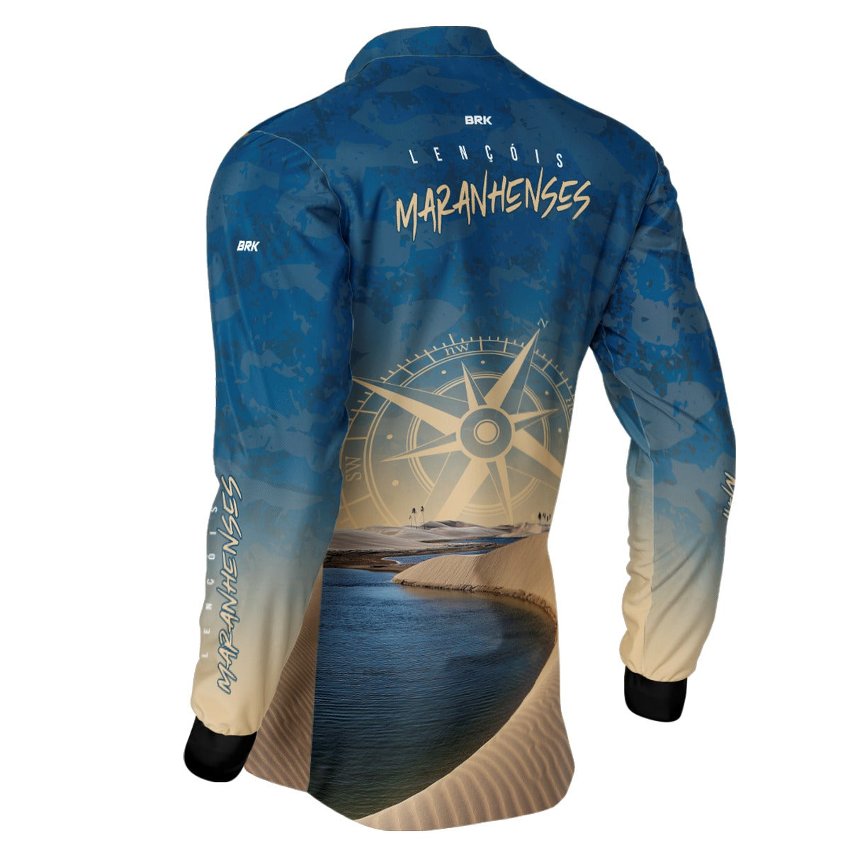 Camisa de Motociclismo Brk Lençóis Maranhenses com Proteção Solar UV50+