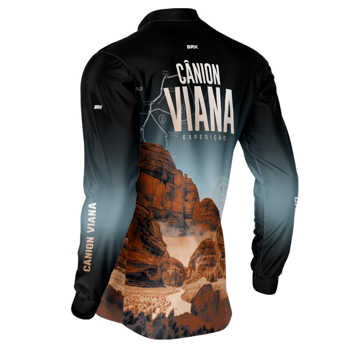 Camisa de Motociclismo Brk Expedição Cânion Viana com Proteção Solar UV50+