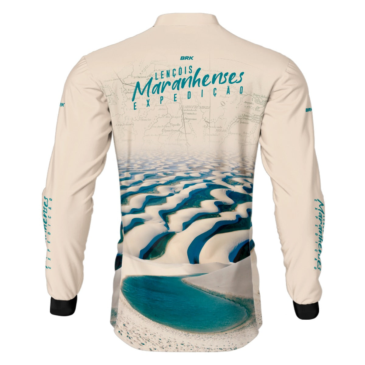 Camisa de Motociclismo Brk Expedição Lençóis Maranhenses Clara com Proteção Solar UV50+