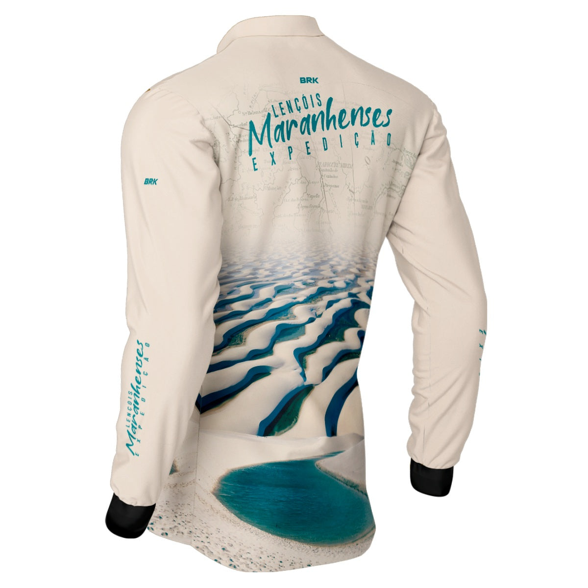 Camisa de Motociclismo Brk Expedição Lençóis Maranhenses Clara com Proteção Solar UV50+