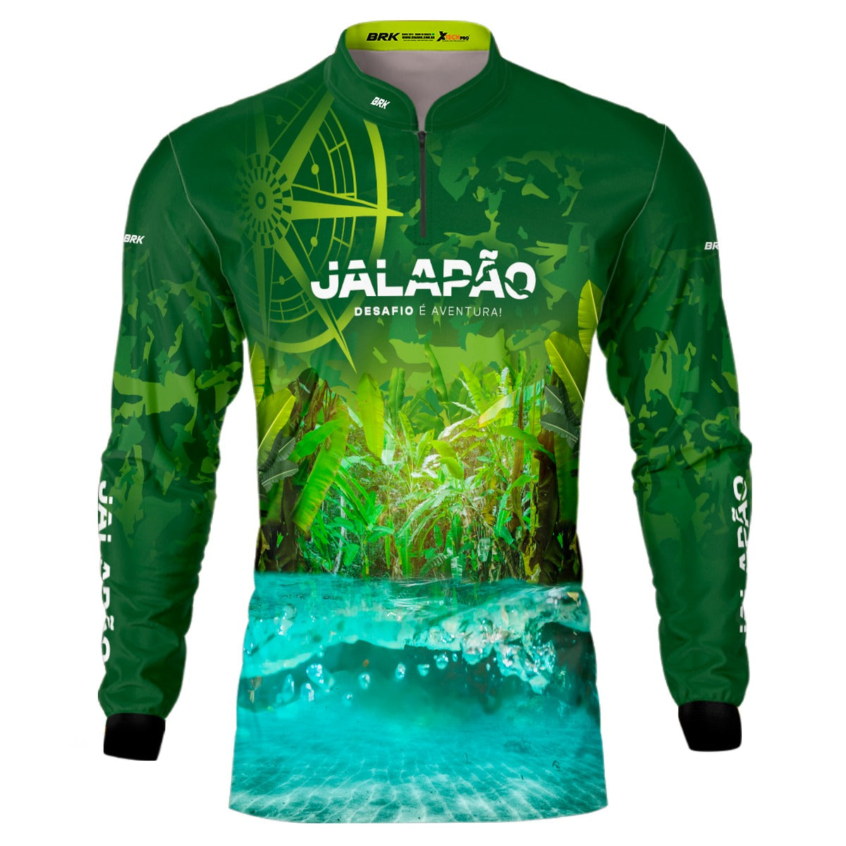 Camisa de Motociclismo Brk Jalapão Clara com Proteção Solar UV50+