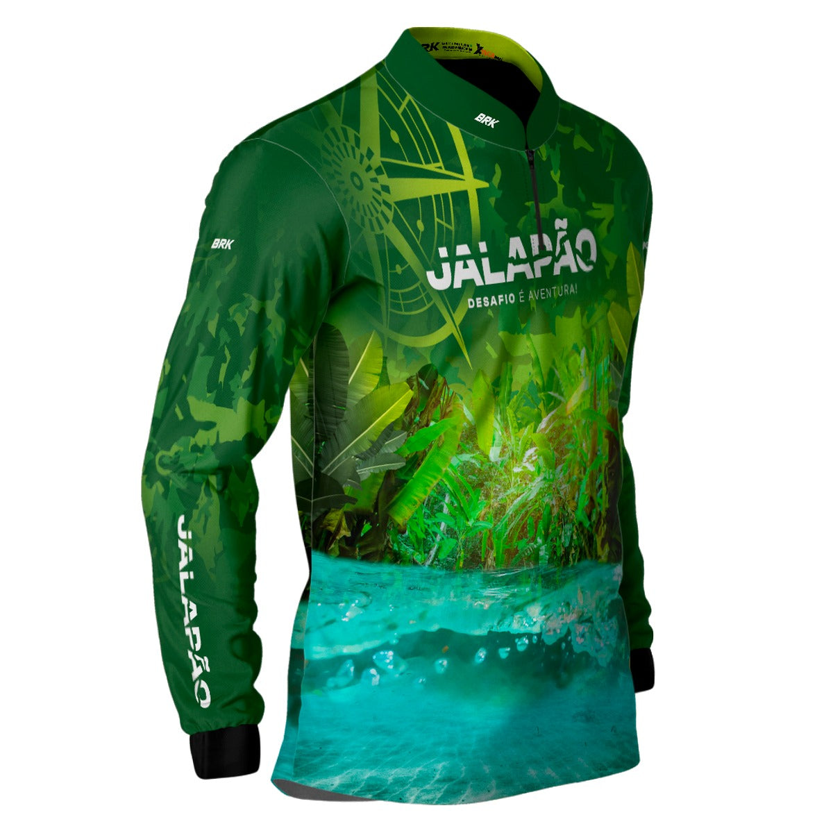 Camisa de Motociclismo Brk Jalapão Clara com Proteção Solar UV50+