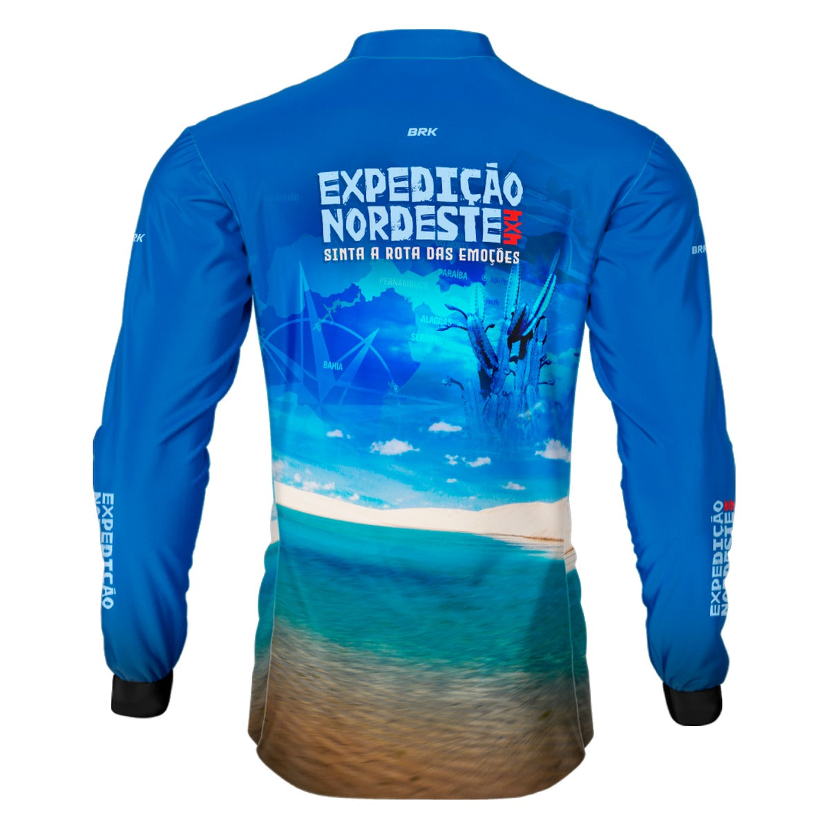 Camisa de Motociclismo Brk Expedição 4X4 Nordeste 2 com Proteção Solar UV50+