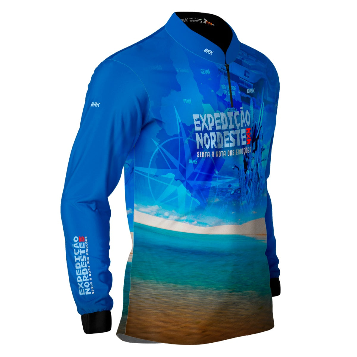 Camisa de Motociclismo Brk Expedição 4X4 Nordeste 2 com Proteção Solar UV50+