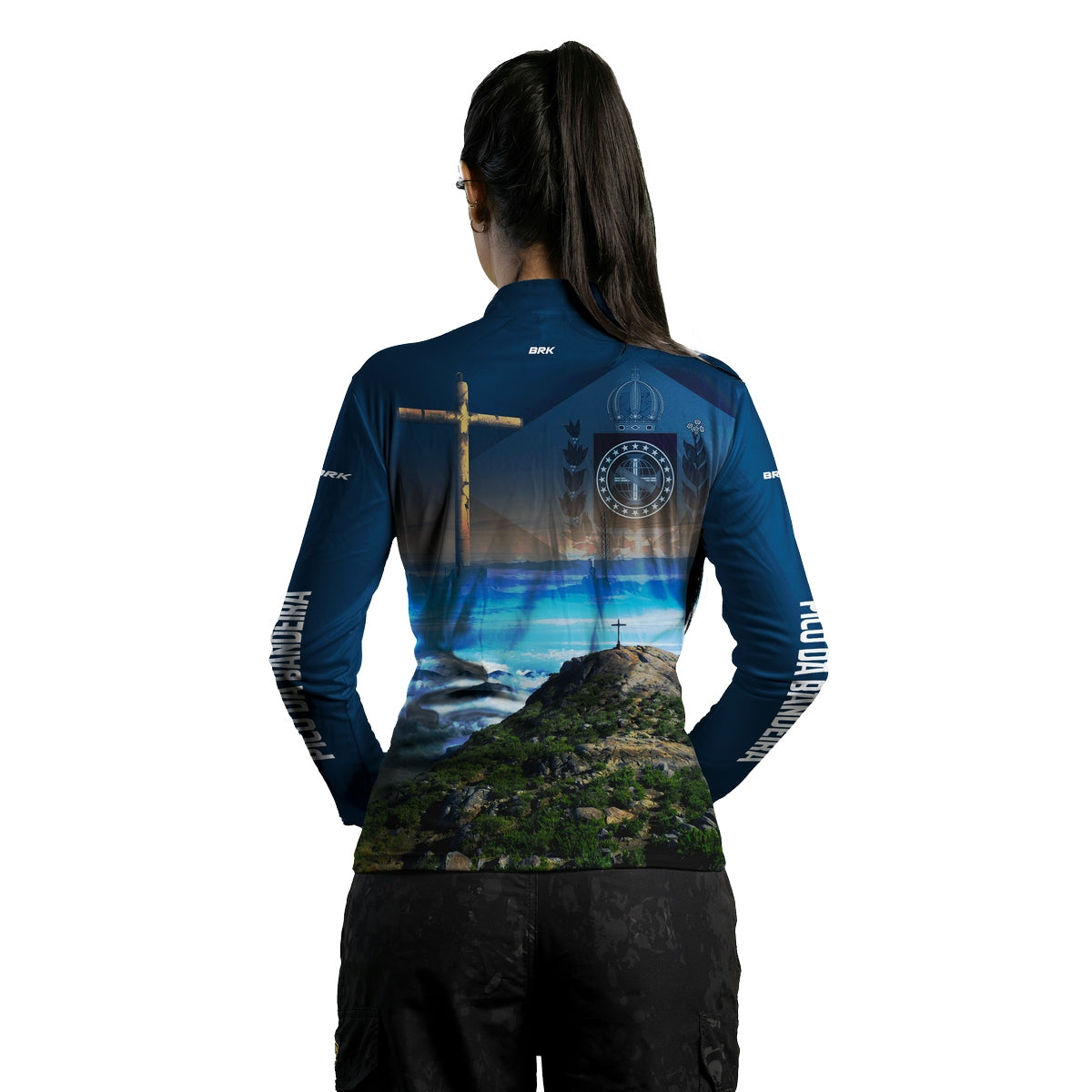 Camisa Feminina de Motociclismo Brk Expedição Pico da Bandeira com Proteção Solar UV50+