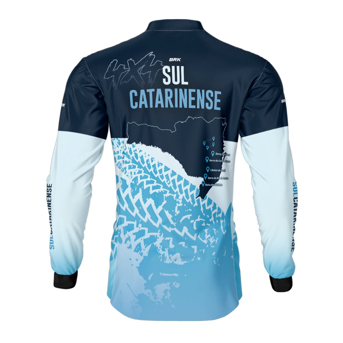 Camisa de Motociclismo Brk Expedição 4x4 Sul Catarinense com Proteção Solar UV50+
