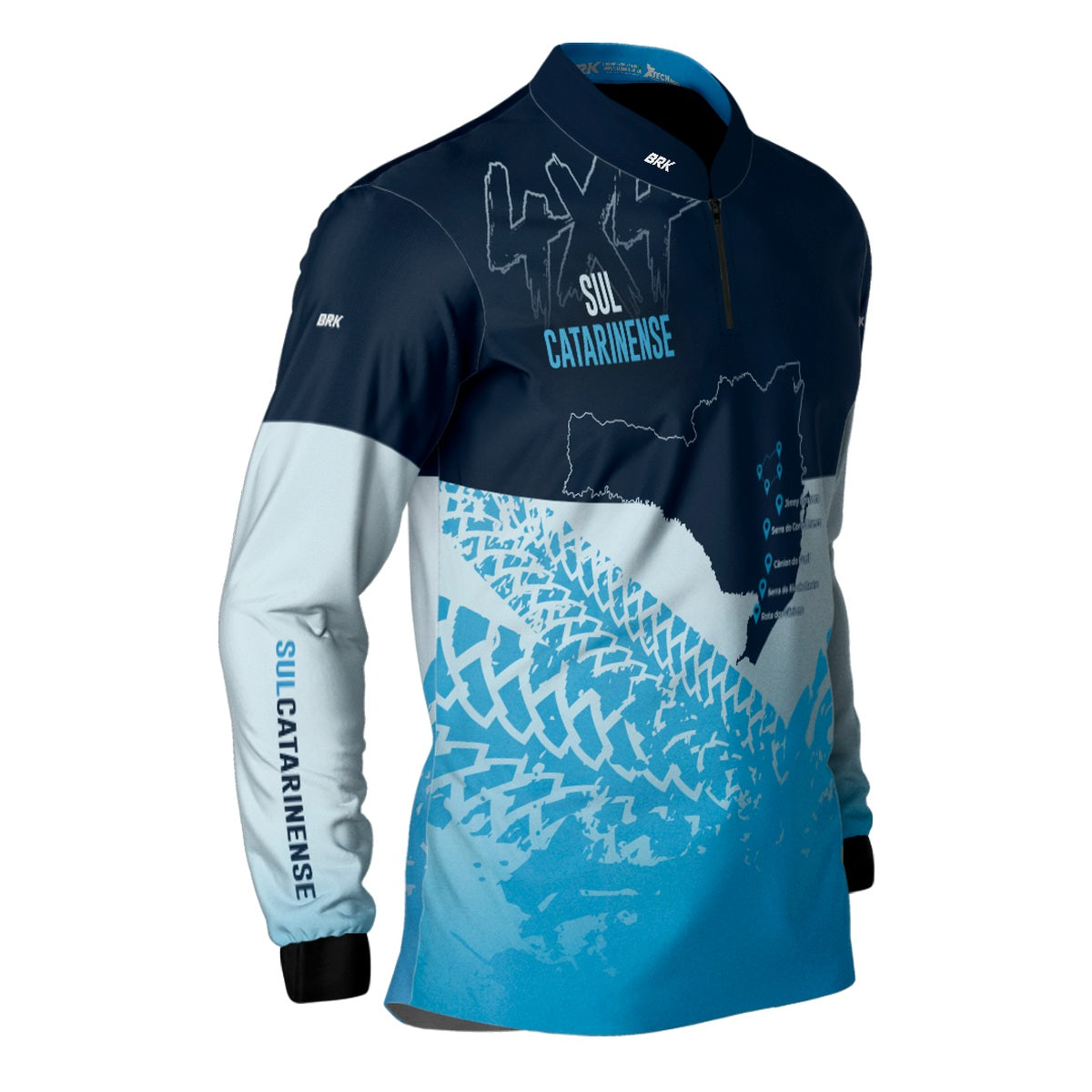 Camisa de Motociclismo Brk Expedição 4x4 Sul Catarinense com Proteção Solar UV50+