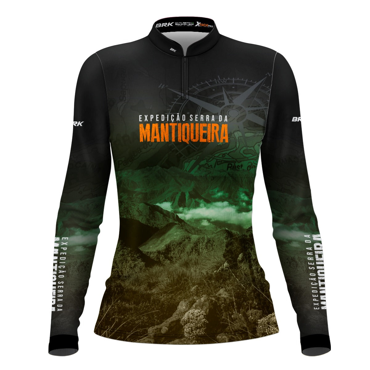 Camisa Feminina de Motociclismo Brk Expedição Serra da Mantiqueira com Proteção Solar UV50+
