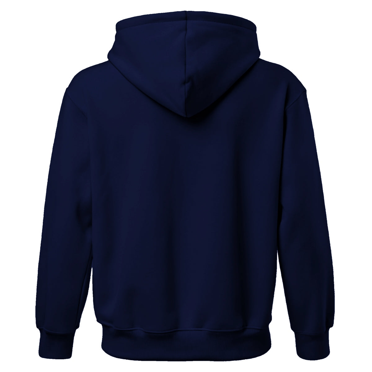 Moletom Blusa Brk Unissex Minimal Azul Marinho com Capuz e Bolsos