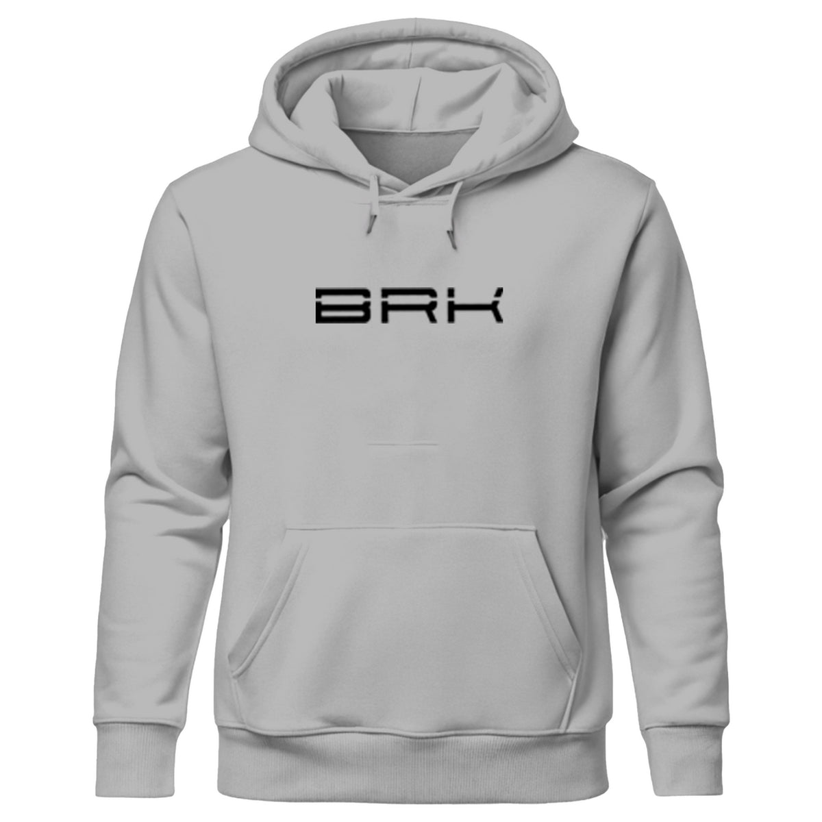 Moletom Blusa Brk Unissex Max Cinza com Capuz e Bolsos