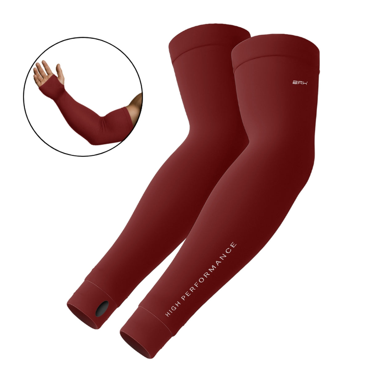 Manguito com Proteção UV50+ Liso Vinho