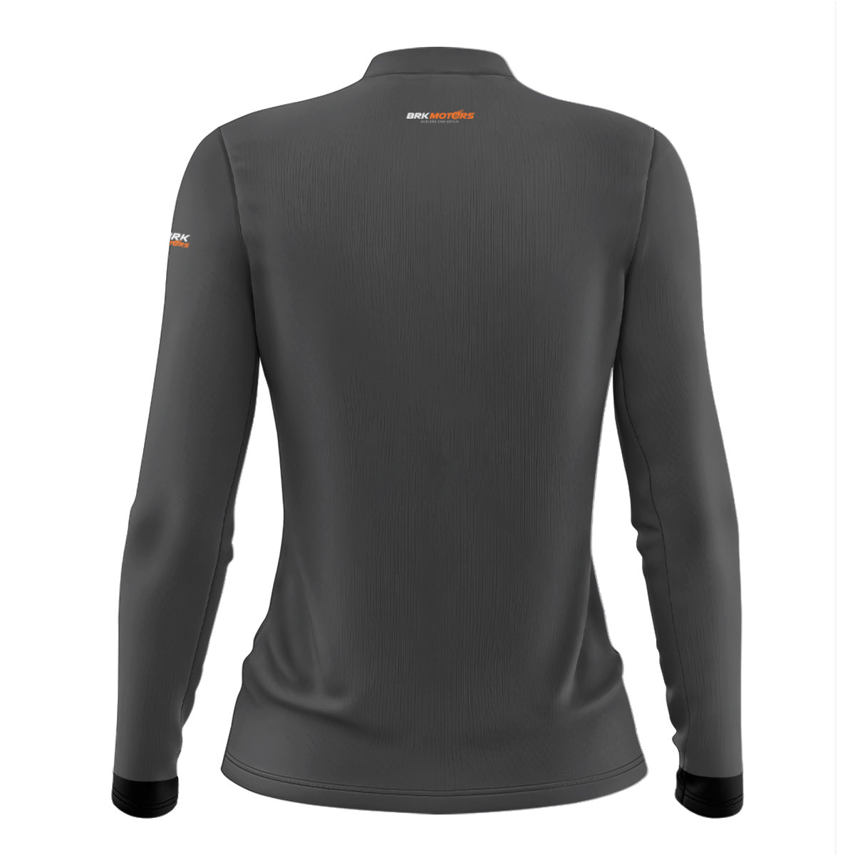 Camisa de Motociclismo Feminina Brk Cinza Básica com Proteção Solar UV50+