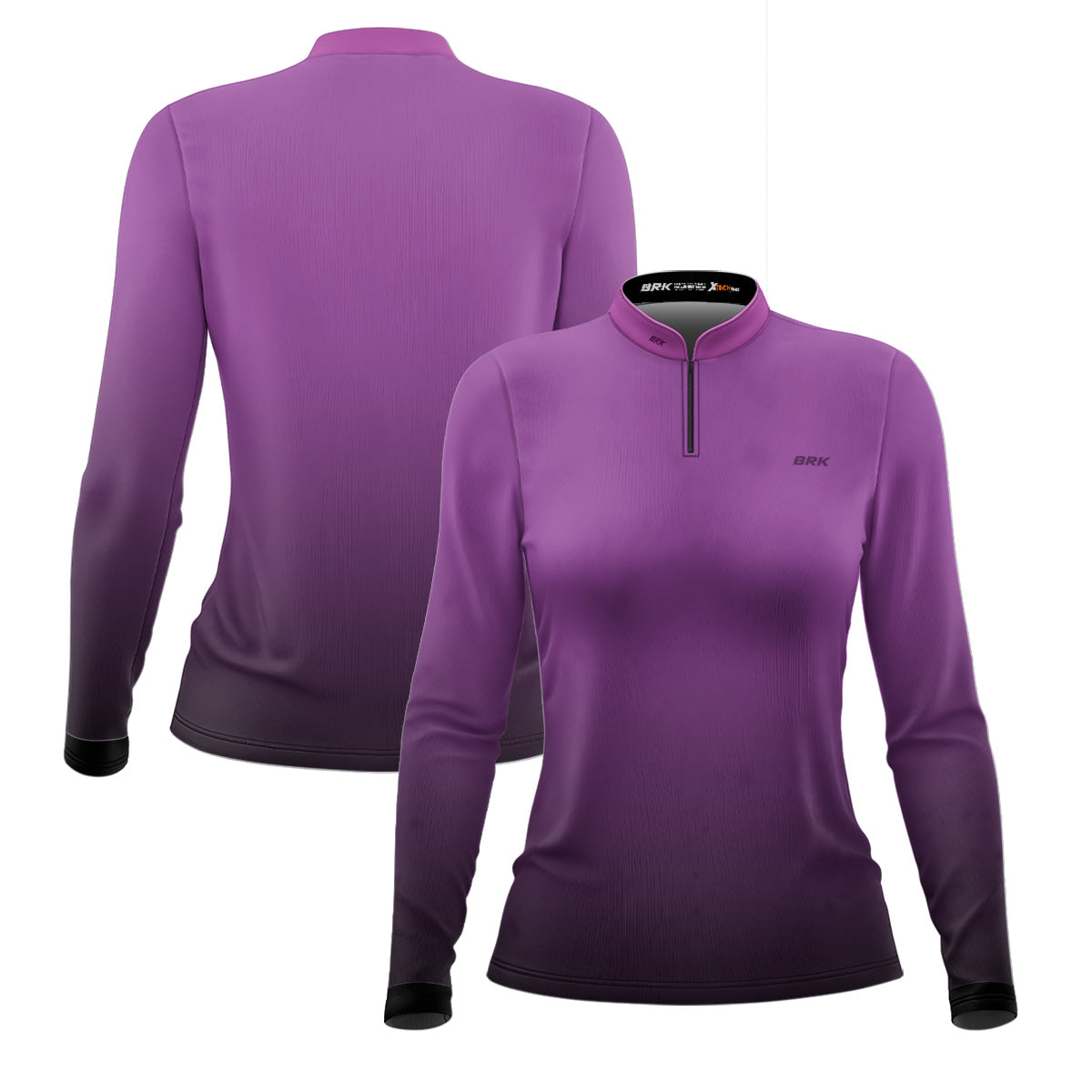 Camisa Feminina Casual Brk Unissex Basic Roxa com Proteção Solar UV50+