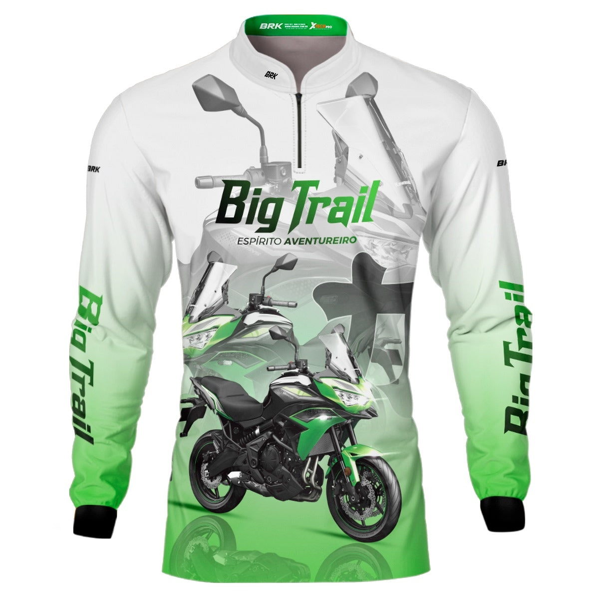 Camisa de Motociclismo Brk Big Trail Expedição Argentina com Proteção Solar UV50+