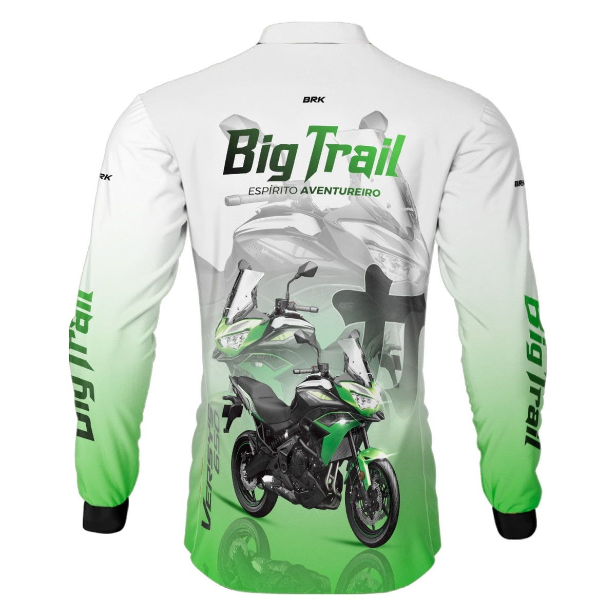 Camisa de Motociclismo Brk Big Trail Expedição Argentina com Proteção Solar UV50+