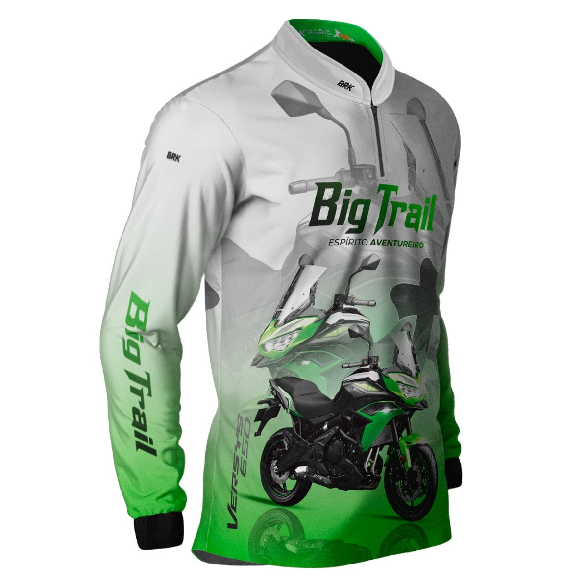 Camisa de Motociclismo Brk Big Trail Expedição Argentina com Proteção Solar UV50+