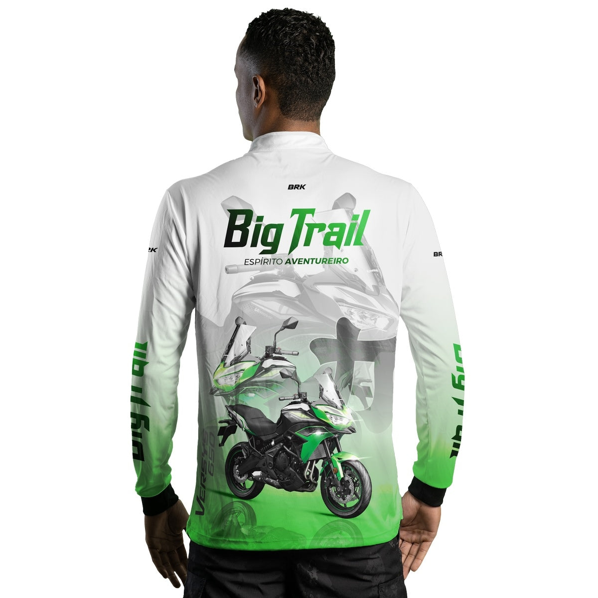Camisa de Motociclismo Brk Big Trail Expedição Argentina com Proteção Solar UV50+