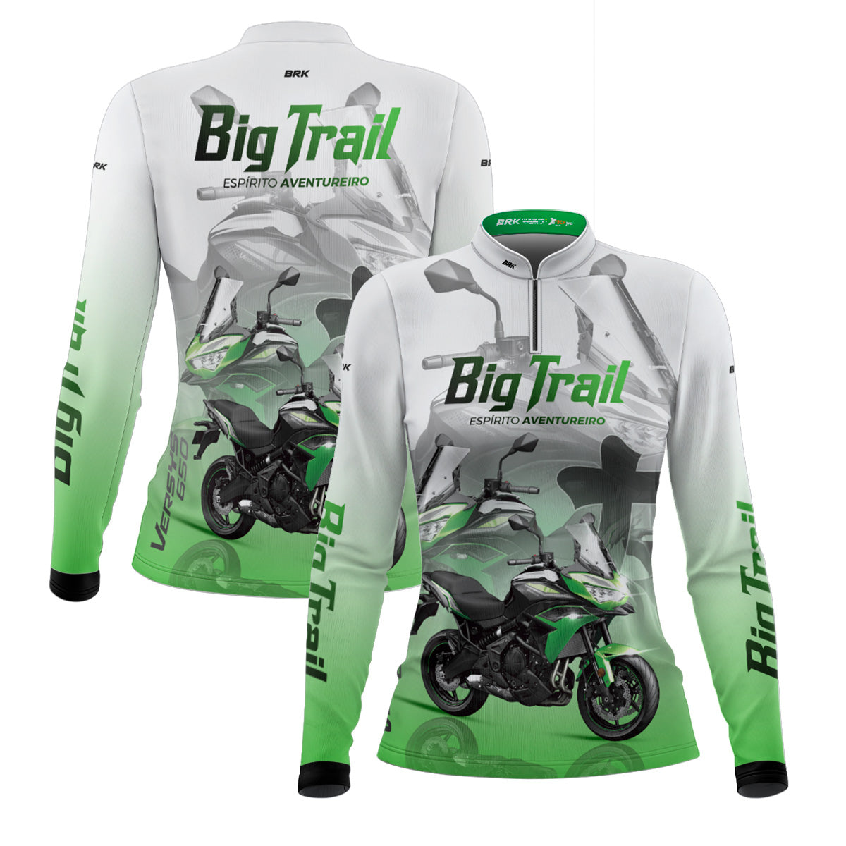 Camisa de Motociclismo Feminina Brk Big Trail Expedição Argentina com Proteção Solar UV50+