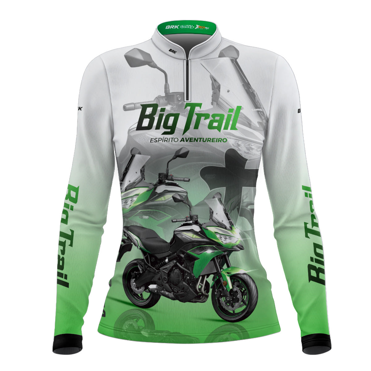 Camisa de Motociclismo Feminina Brk Big Trail Expedição Argentina com Proteção Solar UV50+