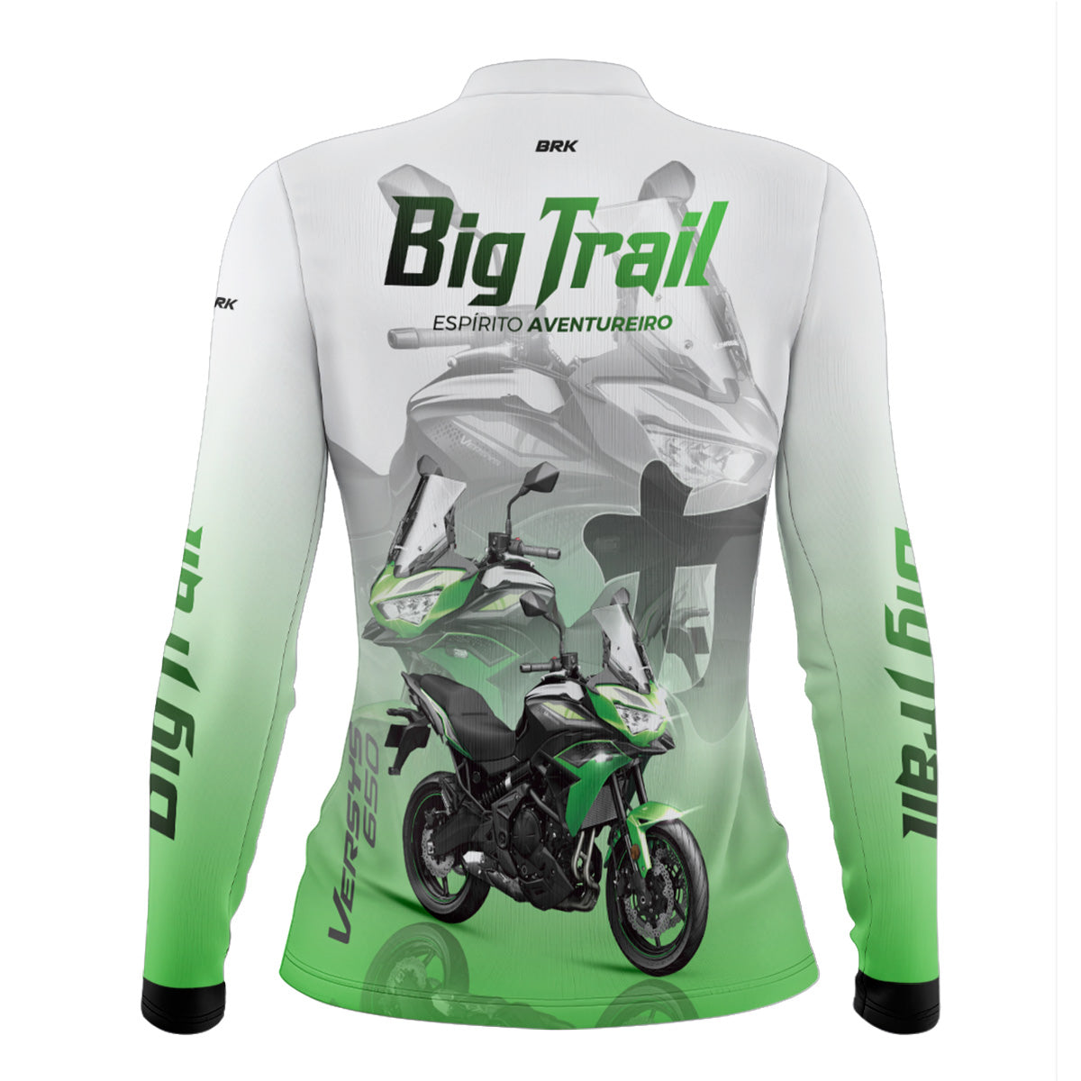 Camisa de Motociclismo Feminina Brk Big Trail Expedição Argentina com Proteção Solar UV50+