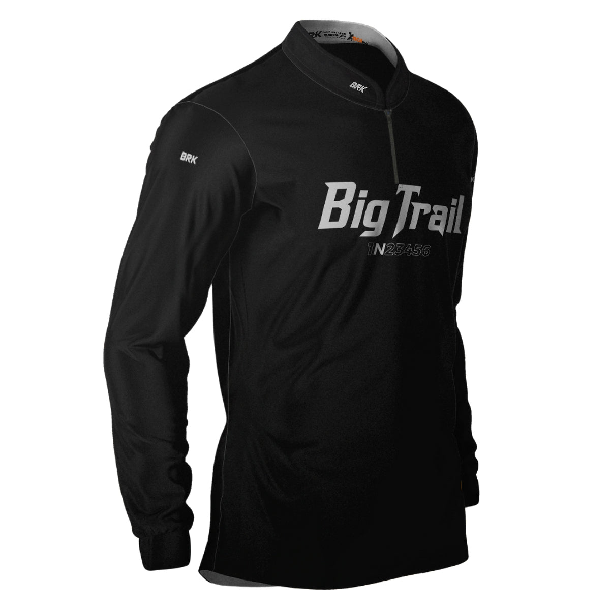 Camisa de Motociclismo Brk Big Trail Preta com Proteção Solar UV50+
