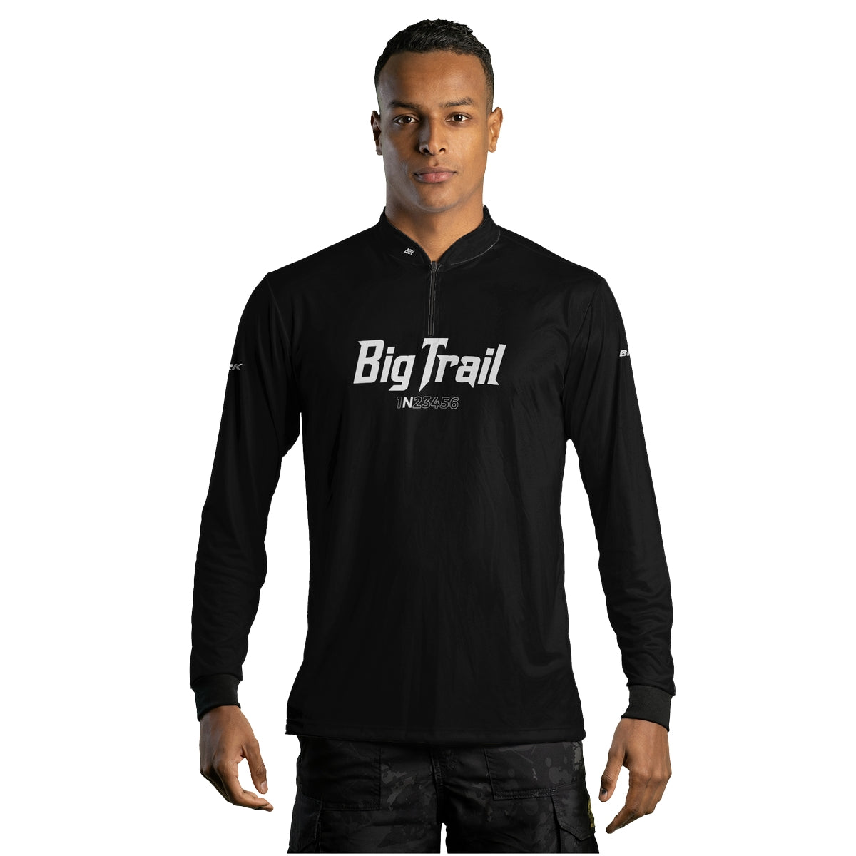 Camisa de Motociclismo Brk Big Trail Preta com Proteção Solar UV50+