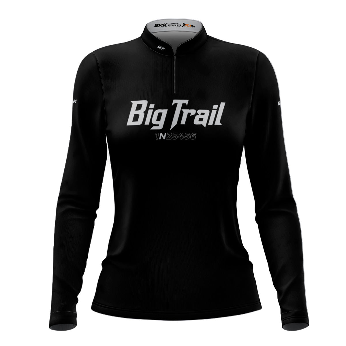 Camisa de Motociclismo Feminina Brk Big Trail Preta com Proteção Solar UV50+