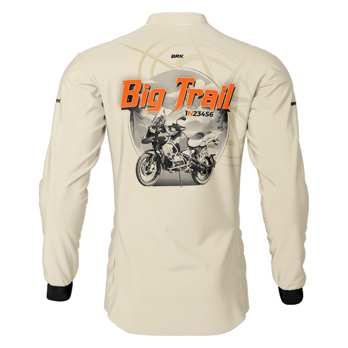 Camisa de Motociclismo Brk Big Trail Simples com Proteção Solar UV50+