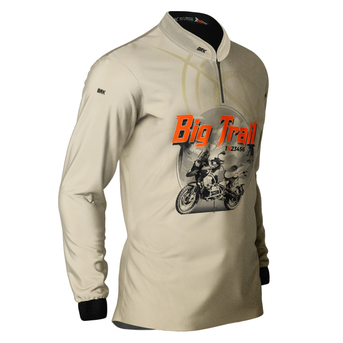 Camisa de Motociclismo Brk Big Trail Simples com Proteção Solar UV50+