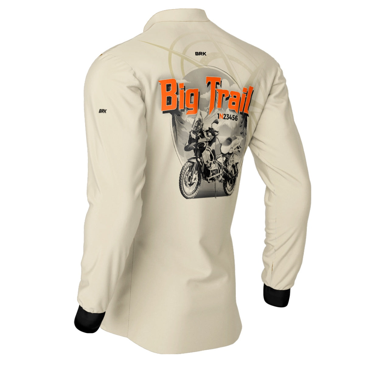 Camisa de Motociclismo Brk Big Trail Simples com Proteção Solar UV50+