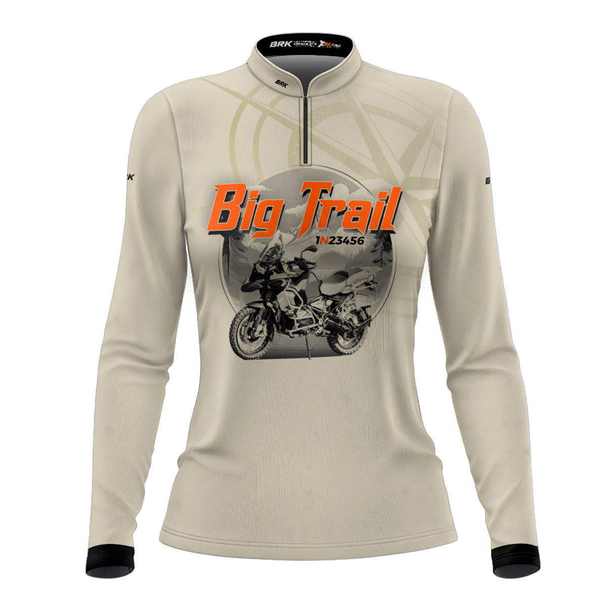 Camisa de Motociclismo Feminina Brk Big Trail Simples com Proteção Solar UV50+