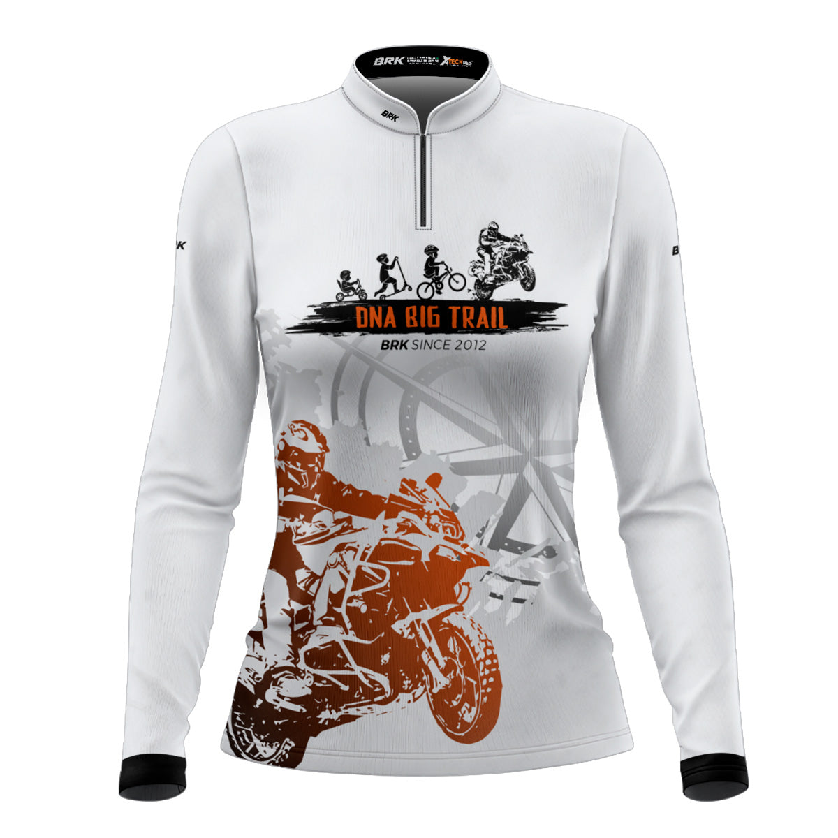 Camisa de Motociclismo Feminina Brk Evolução Big Trail com Proteção Solar UV50+