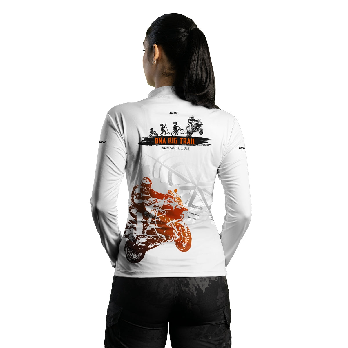 Camisa de Motociclismo Feminina Brk Evolução Big Trail com Proteção Solar UV50+