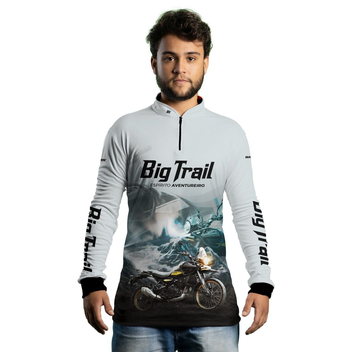 Camisa de Motociclismo Brk Big Trail Iron 883 com Proteção Solar UV50+