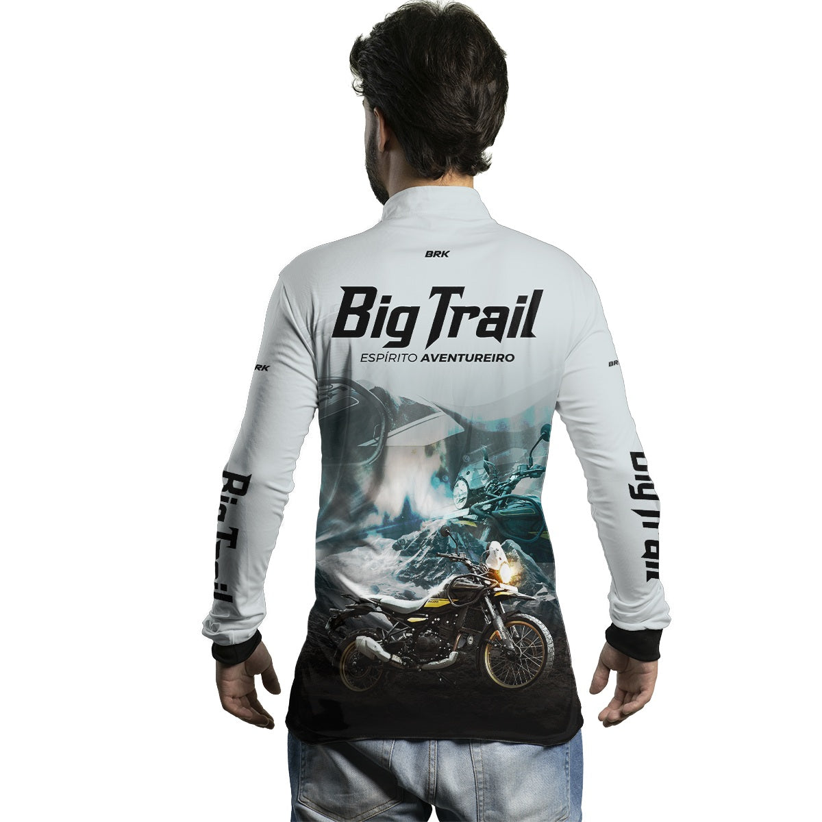 Camisa de Motociclismo Brk Big Trail Iron 883 com Proteção Solar UV50+