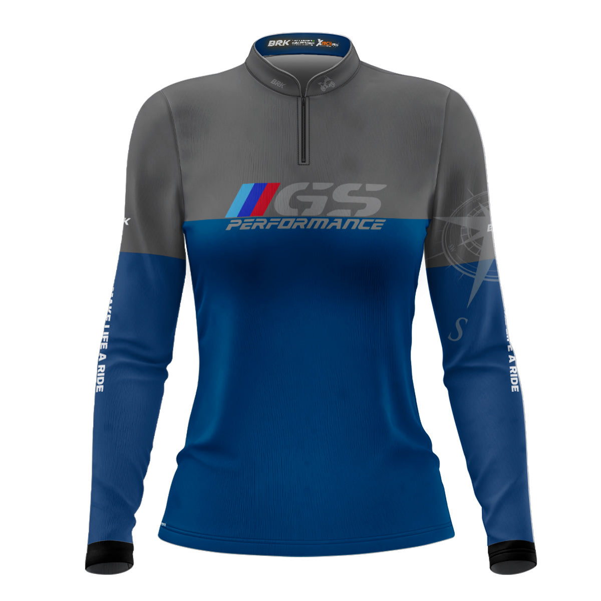 Camisa de Motociclismo Feminina Brk Big Trail GS Performance com Proteção Solar UV50+
