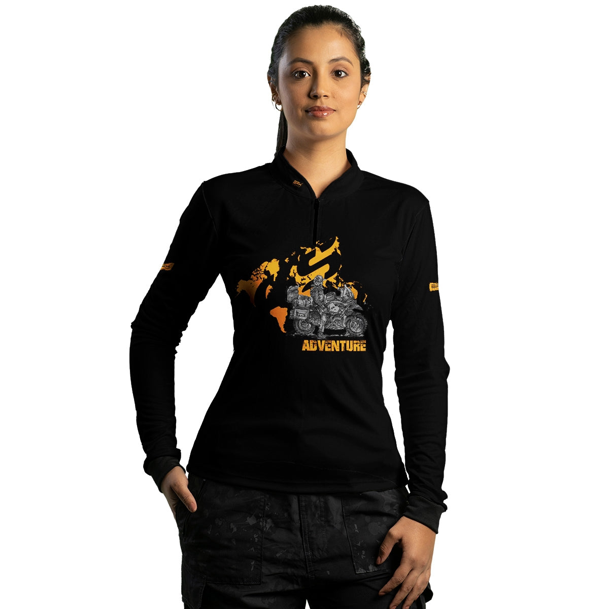 Camisa de Motociclismo Feminina Brk GS Big Trail Adventure Com Proteção Solar UV50+