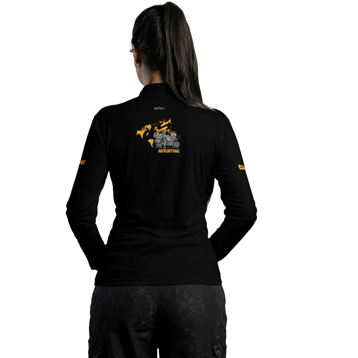 Camisa de Motociclismo Feminina Brk GS Big Trail Adventure Com Proteção Solar UV50+