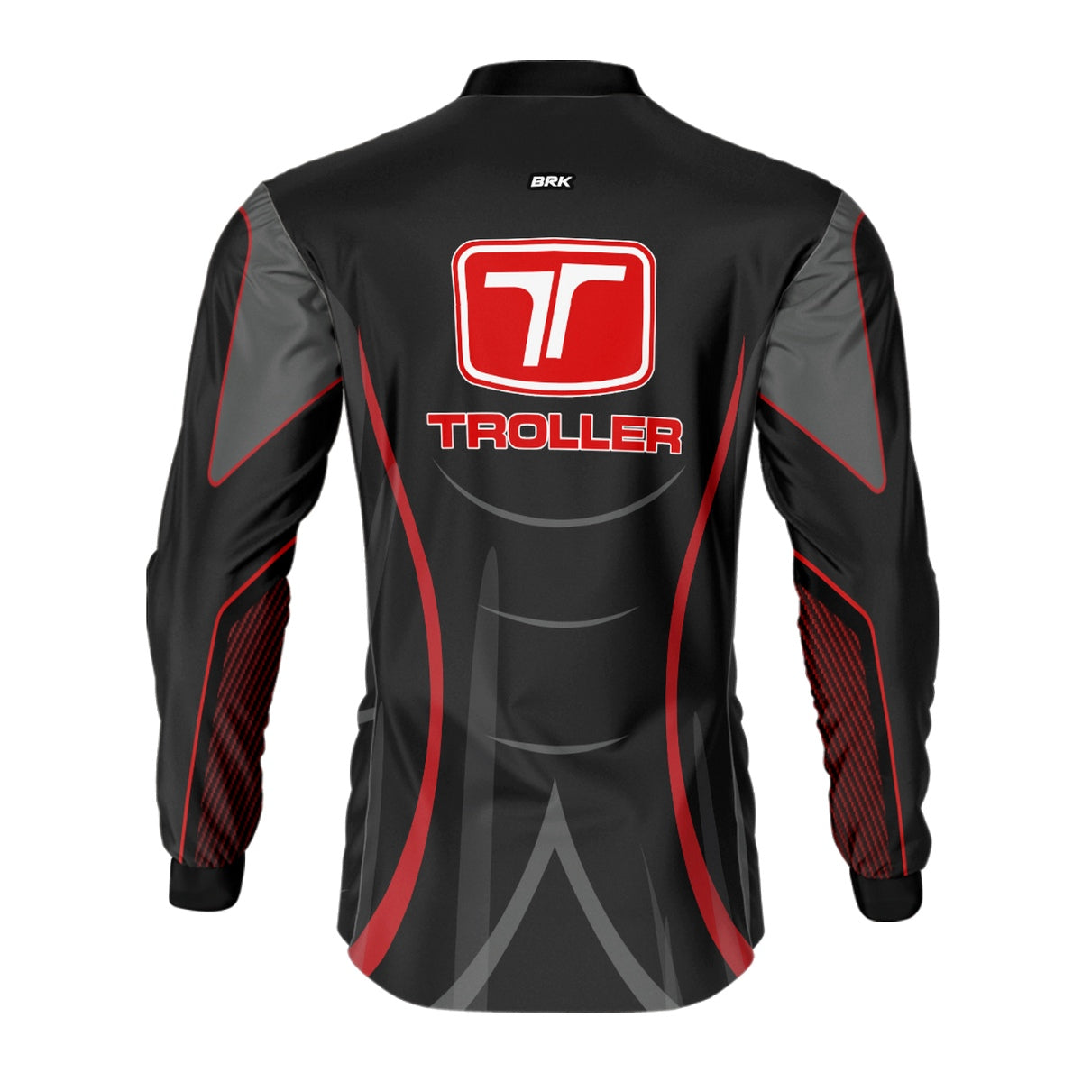 Camisa Brk Troller Vermelho e Cinza com Proteção Solar UV50+