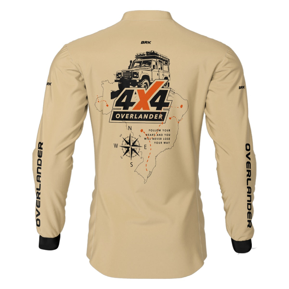 Camisa Brk 4X4 Overlander Bege com Proteção Solar UV50+