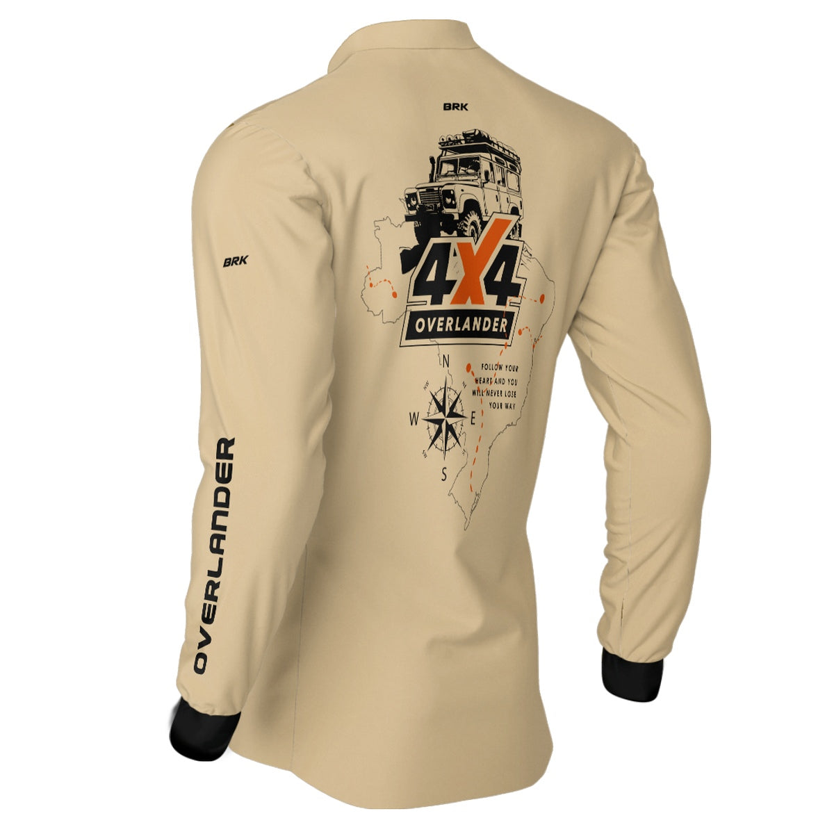 Camisa Brk 4X4 Overlander Bege com Proteção Solar UV50+